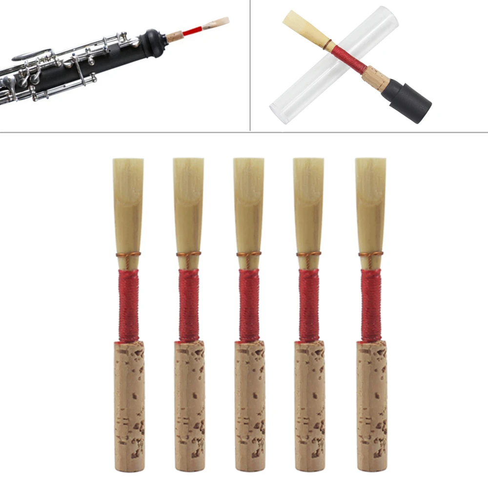 5pcs/lot Bulrush Oboe Reeds Soft Mouthpiece Orchestral Medium Wind Instrument Part with CKeys | Спорт и развлечения