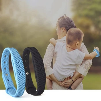 

Mosquito Repellent Wrist Band Bracelet with 4 Replace Piece Repellent Bracelet Anti-Mosquito Strip