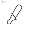 50pcs/bag Stainless Steel Hook Fast Clip Lock Snap Swivel Solid Rings Safety Snaps Fishing Hook Connector ► Photo 2/6