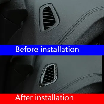 

Real Carbon Fiber 3D Sticker Dashboard Air Conditioner Vent Trim InteriorFor Buick Regal 2017-2020 Car Accessories