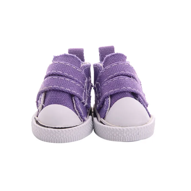 Shoes For Doll 5CM Mini Canvas Shoe Fit 14.5 Inch Nancy,Paola &BJD EXO Russian Doll DIY Handmade For Baby Birthday Festival Gift n1555