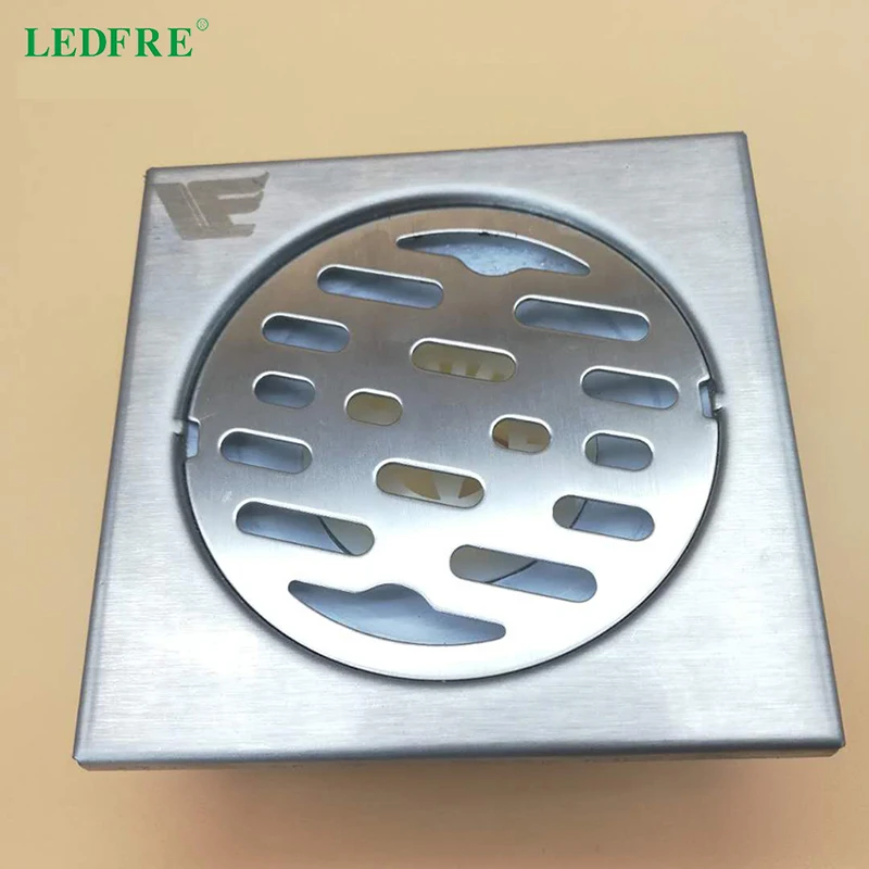 10cmx10cm Floor Drain Bathroom Square Shower Drain With Removable