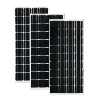 

3 PCs 100W Solar Panels 300w 18V Glass Temper Monocrystalline Solar cell for 12V solar battery charger RV Home Boat