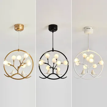 

Modern Loft Bird LED Chandelier Bedroom Living Room Study Restaurant Pendant Lamp Decoration Hanging Lighting Fixtures YHJ020309