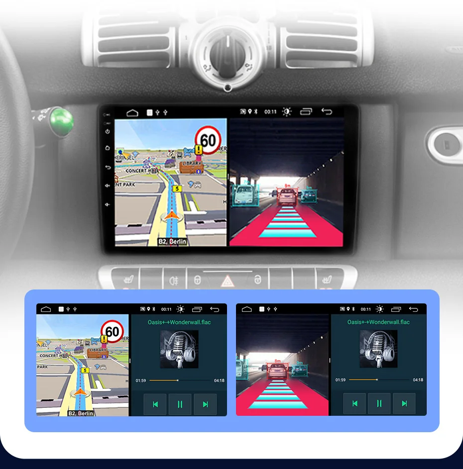 Junsun V1 pro 2 din Android Auto Radio for Mercedes Benz Smart Fortwo