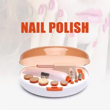 Электрическая пилочка для ногтей, корректирующий триммер, маникюрная дрель, полировальные наборы для ногтей