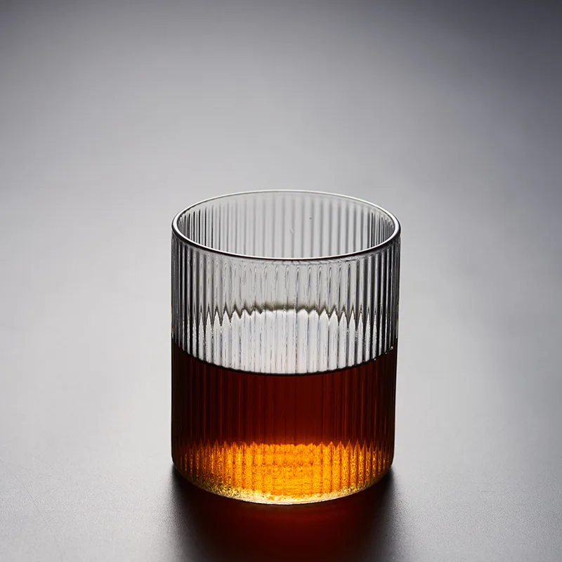 Ripple Whisky Glasses Water Cup  Juice Glass Beer mug Transparent Drinking Glass