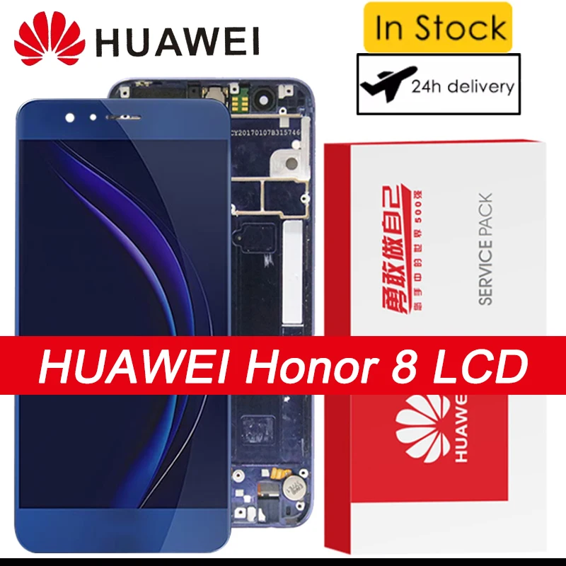 100% Оригинальный 5 2 ''дисплей с рамкой для Huawei HONOR 8 ЖК-дисплей сенсорным