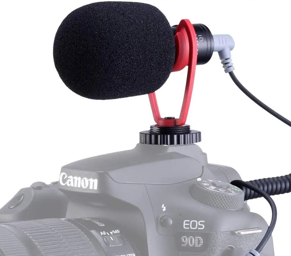 Mic para Smartphone Sairen Mini Shotgun Vídeo Microfone Gravação Entrevista Vlog Dslr Câmera Osmo Bolso Móvel 3 Cardan 3.5mm