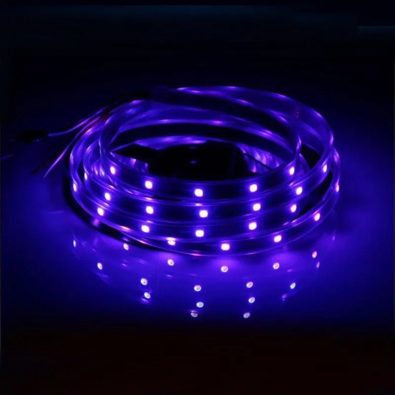 50 м/лот 5 м/рулон DC12V WS2811 IC SMD5050 RGB бусины 30led/M светодиодные программируемые полосы света водонепроницаемые рождественские украшения