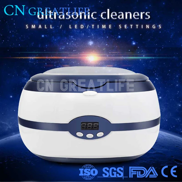 Ultrasonic Jewelry Cleaner 20Oz 600ml Ultrasonic Cleaner 43Khz Jewelry  Cleaner Ultrasonic Machine 5 Digital Timer Portable Sonic Jewelry Cleaner