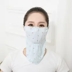 Женская хозяйственная маска от солнца весна лето Ice Silk UV Солнцезащитная маска Пылезащитная защита для шеи дышащая велосипедная защита для