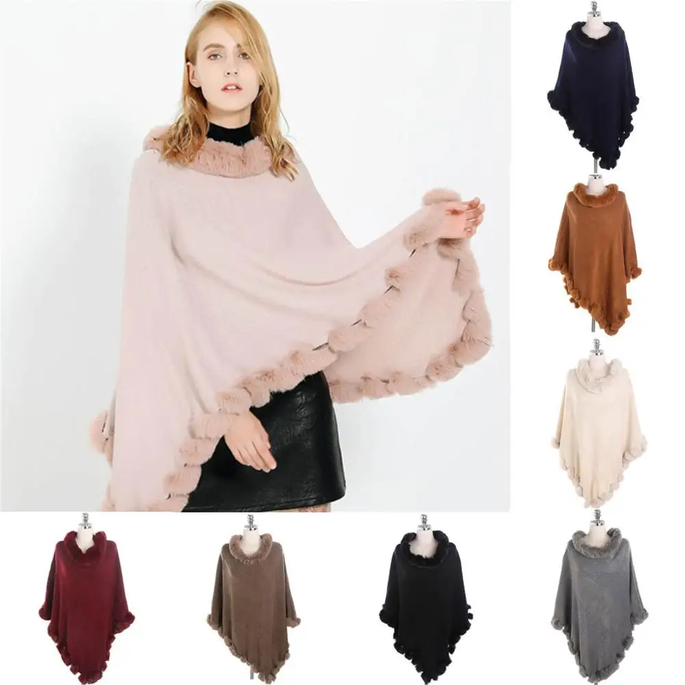 

Fashion Women Scraf Shawl winter hand scarfs for ladies Pure Color Wool Collar Cover Head Wide Hem Ball Imitation Cashmere Shawl
