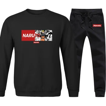 

Mens Cartoon Naruto Hoodies 2020 Fashion Streetwear O-neck Pullovers Casual Hip Hop Autumn Clothes Leisure Spring Harajuku tops