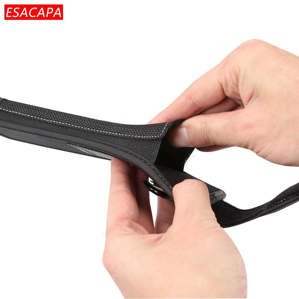 Premium Oxford Cloth Leather Waist Holster with Belt Clip Case