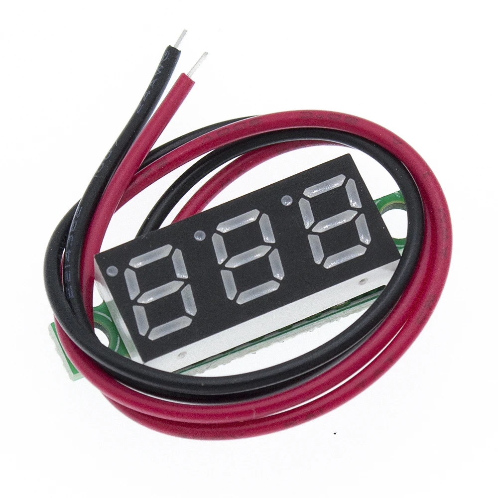 0,28 дюймов 2,5 V-40 V Мини цифровой вольтметр Напряжение метр тестер красный/синий/желтый/зеленый светодиодный Экран 30*10*8 мм