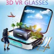 V6 Очки виртуальной реальности VRPARK путешествия универсальные 3D VR очки двойной дисплей гарнитура стерео шлем коробка для Android IOS Телефон