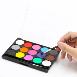 2021 New 15-color Body Paint Pigments for World Cup Fans Painting Supplies   Watercolor Paint Set  Art Supplies for Artist
