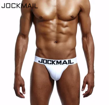 

JOCKMAIL 6 PCS Men Cotton Underwear/G-Strings & Thongs Jockstrap Sexy Triangle Gay Exposed buttocks Hollow Crotch Convex Capsul