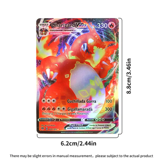English Language Version Pokemon Cards 50-300Pcs Pokemon Cartas 300 V MAX 300 GX Children Battle Game Tag Team Shining Vmax TOMY 6