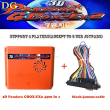 Tablero de juegos Arcade 4300 en 1, GBOX-EX2 Pandora 3D con wifi, con cable USB, juego de Gamepad inalámbrico, placa base Jamma