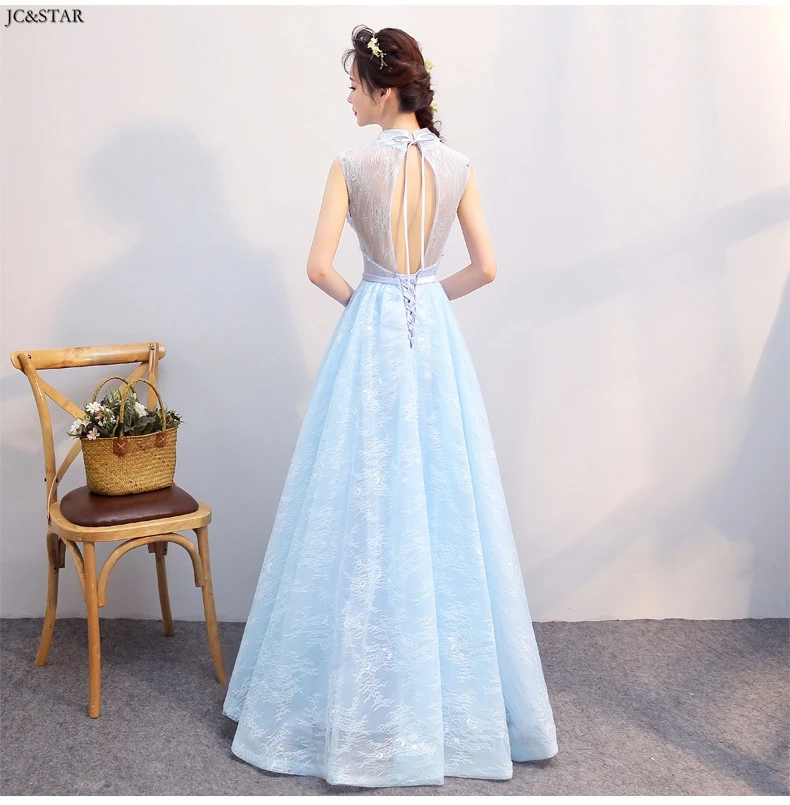 Robe de demoiseur d'honneur pour mariage Новое кружевное платье трапециевидной формы с кристаллами для подружки невесты, длинное платье, vestido madrinha