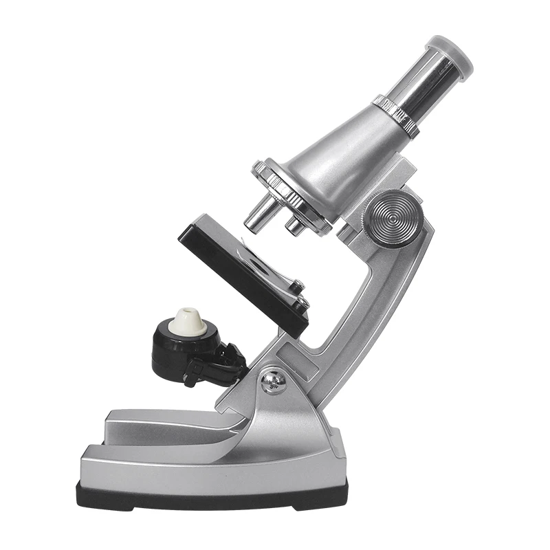 Monocular Microscope 300X Portable Educational Microscope for Children Kids Students Gift Toy Tool with LED + Reflecting Mirror