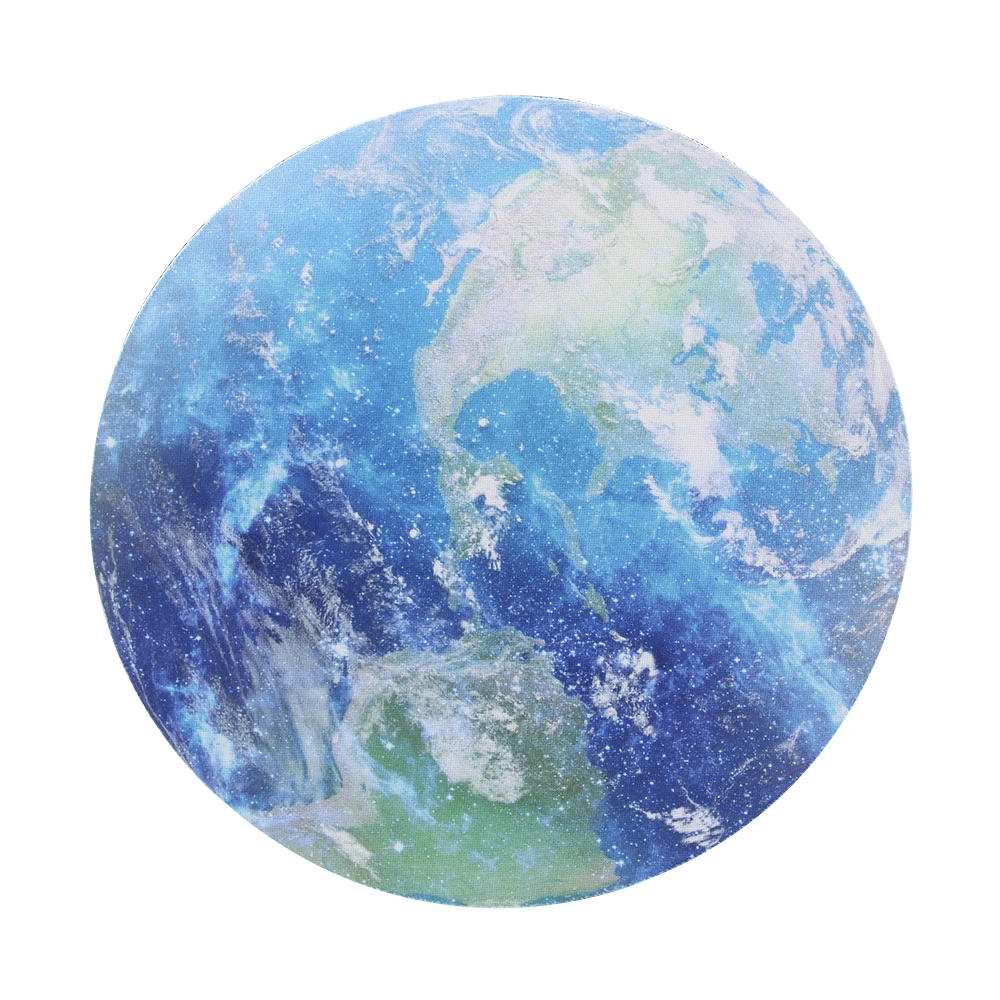 Earth Mouse Pad CHYI Planets звездный узор круглый коврик для мыши игровой коврик для мыши маленький размер Нескользящий Резиновый Коврик для компьютерной мыши для подарка/игры/офиса - Цвет: Earth Mouse Pad