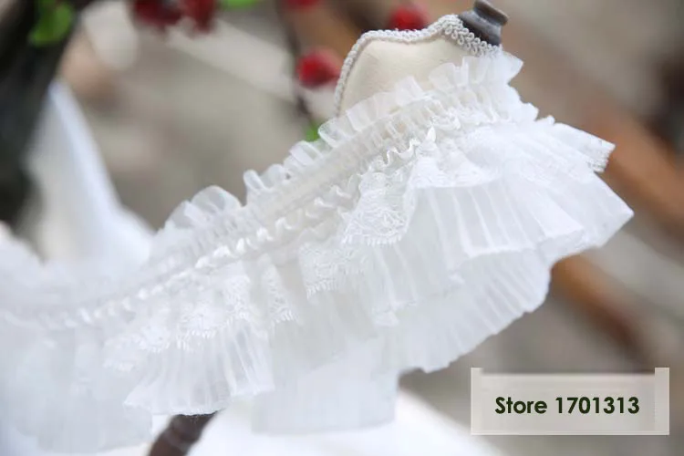 8cm*1meters white or black elastic lace trimmings for clothing DIY sewing accessories trim for Wedding dresses