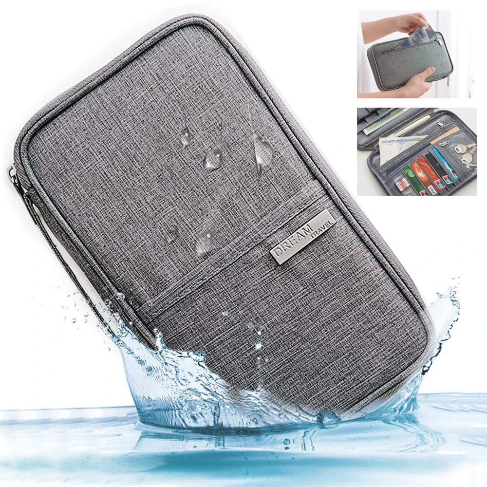 

New Passport Travel Wallet Passport Holder Multi-Function Credit Card Package ID Document Multi-Card Storage Pack Organizer Bag