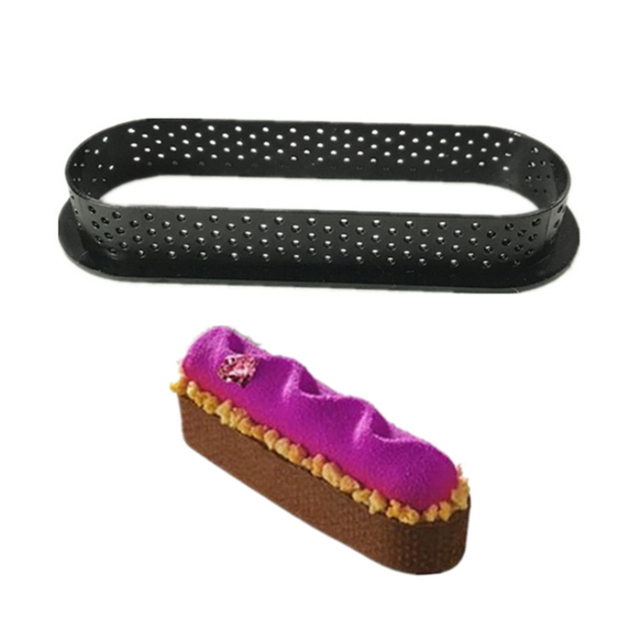Pcs Mini Tart Ring Circle Cutter Tartlet Mold Small Pie Ring Heat-Resistant Perforated Cake Mousse Molds Non Stick Cake Mold