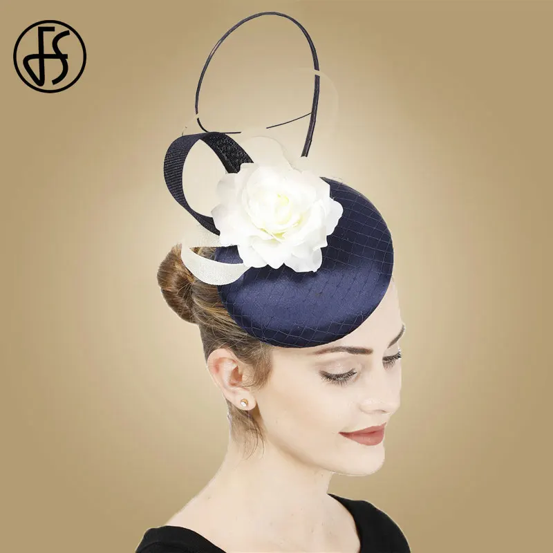 navy pillbox hat