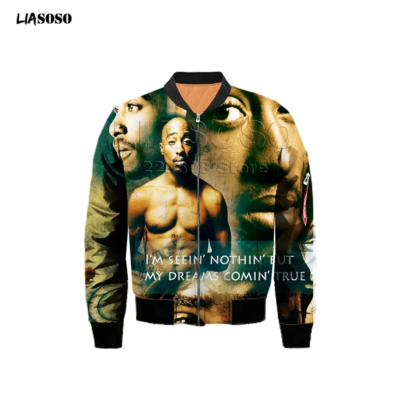 12 Мужская куртка с 3D-принтом раппер, женская модная футболка с рисунком 2pac Tupac/Biggie Smells, Harajuku, футболки, homme, куртка для полета - Цвет: 12