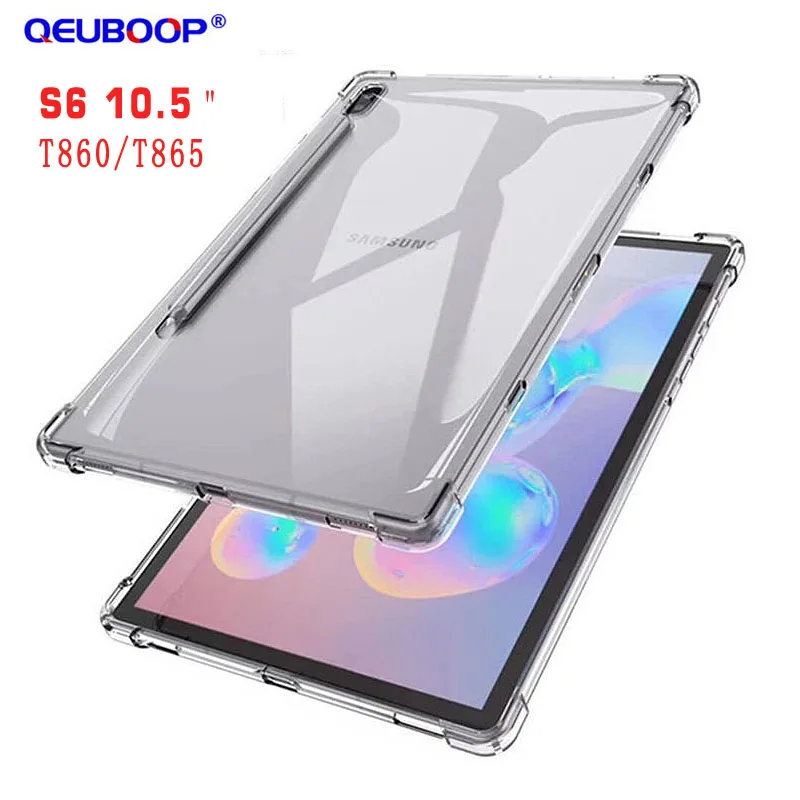 Чехол-накладка для Samsung TAB S6 10 5 T860 2019 Мягкий противоударный чехол из ТПУ Galaxy дюйма