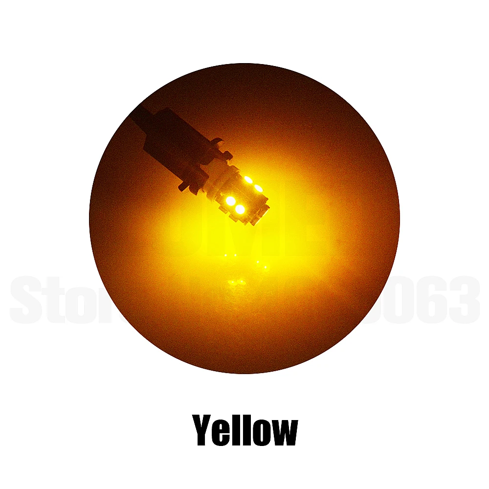 1000x T10 светодиодный 194 W5W светодиодный 501 1210 SMD авто отложным воротником сбоку номерной знак светильник лампа габаритного огня DC12V - Испускаемый цвет: 10LED Yellow