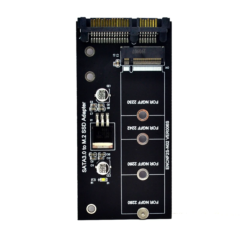 Btbcoin On Kaarten Ngff M.2 Adapter M2 SATA3 Raiser M.2 Naar Sata Adapter Ssd M2 Naar Sata Uitbreidingskaart B Toetsen Voor 30/42/60/80 Mm