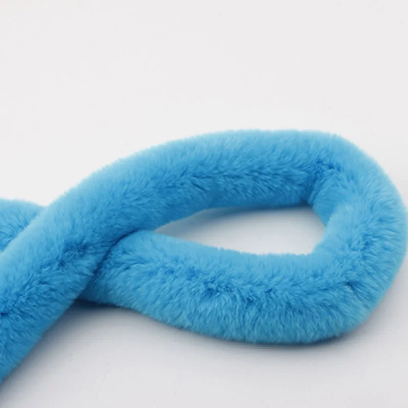 Thickened Artificial Rabbit Fur Trim Clothes Accessory Faux Fur Strips For Sweater Coat Hood Hat DIY Fluffy Garment Materials 5m fur fabric