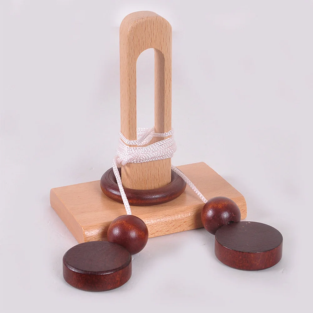 Настольная Новинка 3d деревянная веревочная петля головоломка Iq ум струнная логическая игра для взрослых детей подарки на день рождения