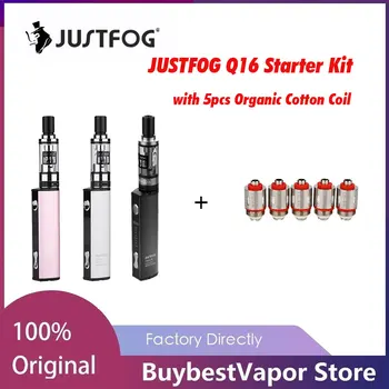 

Original Justfog Q16 Starter Kit 900mAh w/ 1.9ml Tank & 8 Level Variable Voltage Vape Vaporizer Vape Kits vs Minifit/ drag nano