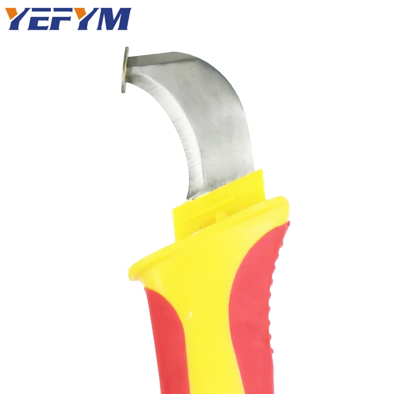 VDE изолированный нож для зачистки кабеля с двойным лезвием CR-V материал двухцветная прорезиненная ручка острые электрические инструменты для быстрой зачистки