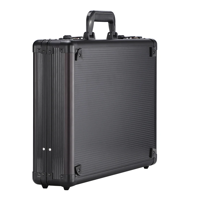 portable Aluminum Tool case Outdoor suitcase toolbox password File box Impact resistant safety case equipment case 45x33x11cm