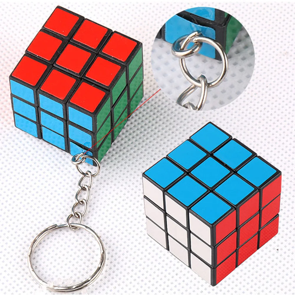 

Funny Magic Cube Game Puzzle Keychains Puzzle Reduced Pressure Pendant Mini Key Rings Kids Toy Adult Key Accessories Hot Sale