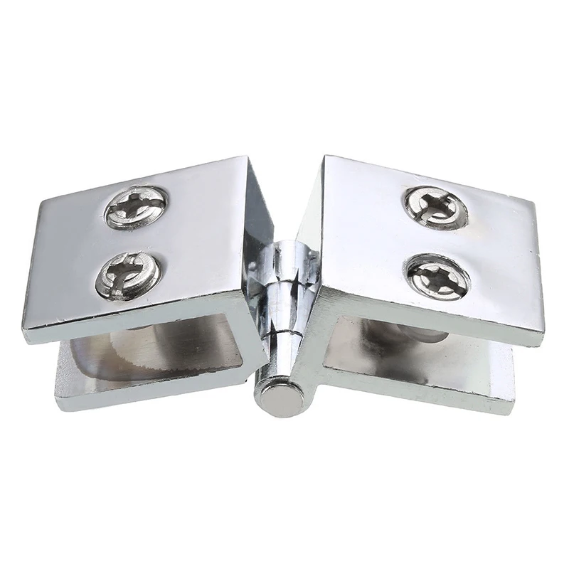 2 5mm Cabinet Door Hinge Glass Clips Clamp Single Double Action