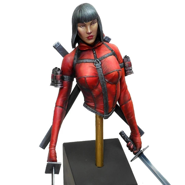 1/15 55mm Resin Model bust GK Ninja Lady Unassembled and unpainted kit | Игрушки и хобби