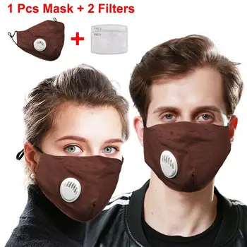 

HOT! Cotton PM2.5 mouth Mask anti dust mask Activated carbon filter Windproof Mouth-muffle bacteria proof Flu Face masks Care US