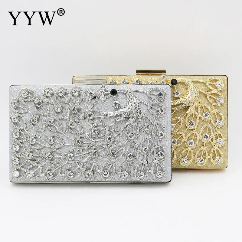 

Woman Evening Bag Gold Silver Women Diamond Created Rhinestone Clutch Crystal Day Clutch Wallet Wedding Purse Party Handbags