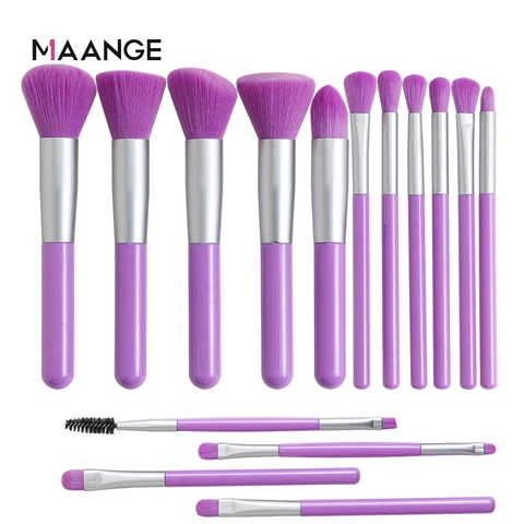 15pcs Neon Makeup Brushes Set Eye Shadow Powder Foundation Brush Makeup Best Blending Concealer Colourful Cosmetic Tools
