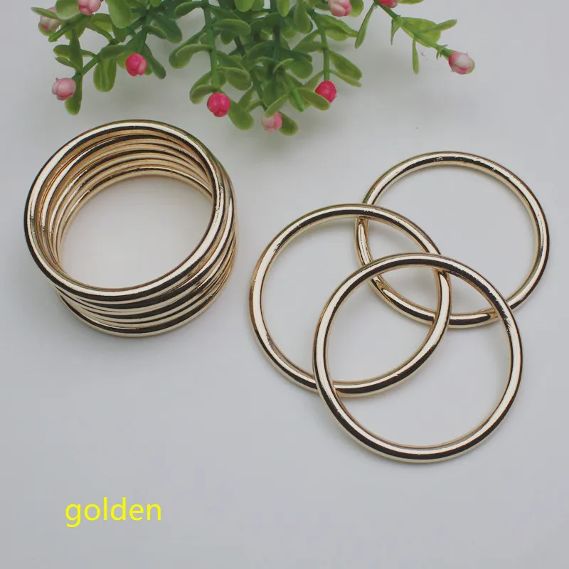 5/10/30 Pcs Inner 40mm Black Bronze Gold Silver Circle O Ring Connection Alloy Metal Shoes Bags Belt Buckles DIY Accessories