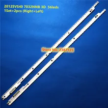 500 мм светодиодный Подсветка лампы Газа 56 светодиодный s для Samsung 40 дюймов UA40ES6100 ТВ 2012SVS40 7032NNB 3D 10 штифтов RIGHT56/LEFT56 2 шт