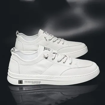 

men Casual Shoes Male Sneakers Lace up Student leather Shoes Chaussure Homme Men Spring autumn breathable Walking Flats Shoes